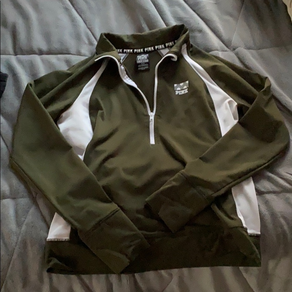 Army green Victoria secret pink jacket